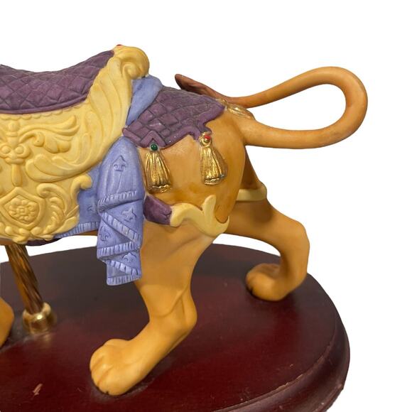 Vintage Lenox Carousel Lion Porcelain Figure w/Certification Stamp 1990 - Picture 11 of 16